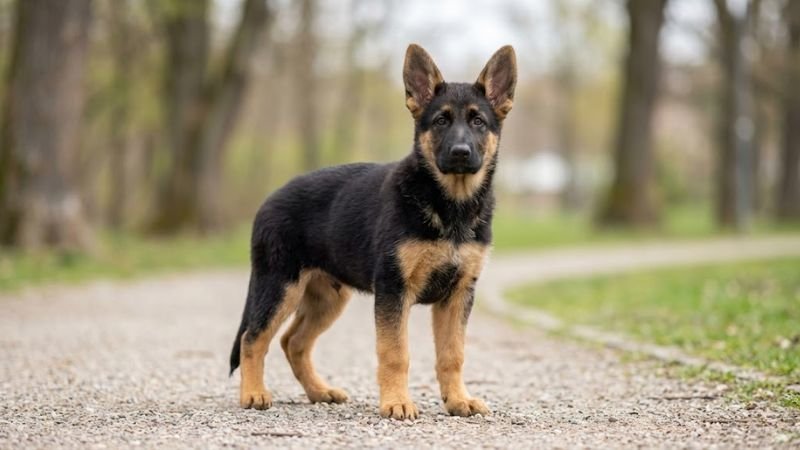 German Shepherd puppy for the German Shepherd weight guide
