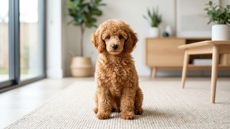 Miniature Poodle puppy for the Miniature Poodle weight guide