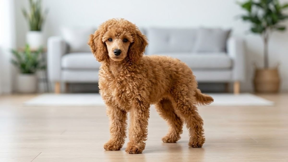 Miniature Poodle puppy for the Miniature Poodle weight guide